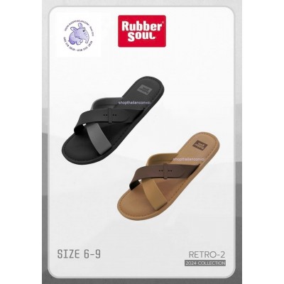 Dép nhựa quai chéo nam Thái Lan Rubber Soul Retro 2 (6-9)